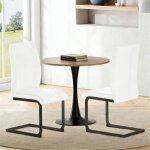 Lot de 2 chaises de salle � manger ergonomiques - bellemave - simili - cuir pu pieds en m�tal - chaises ...