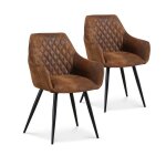 Lot de 2 chaises victoria vintage pieds noir