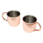 Lot de 2 chopes moscow mule 47cl bronze