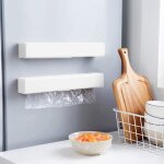 Lot de 2 coupe - film papier daluminium et film alimentaire avec machine de d�coupage de film daccrocher ...