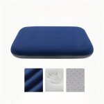 Lot de 2 coussins carr�s antid�rapants - xvx - bleu marine 40x40x4 cm housses amovibles - pour cuisine ...