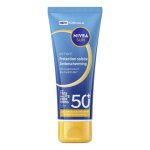 Lot de 2 cr�me protection solaire visage spf50 hydratante nivea sun 40ml