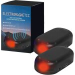 Lot de 2 d�neigeuses �lectromagn�tiques antigel pour voiture avec recharge solaire appareil de d�givrage ...