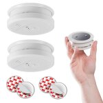 Lot de 2 détecteurs de fumée nf avec supports aimantés de fixation Lot de 2 détecteurs de fumée nf avec supports aimantés de fixation