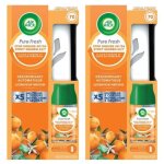 Lot de 2 diffuseurs automatique pure fresh plaisir d agrume et zeste de mandarine