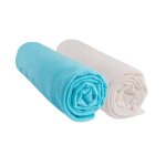Lot de 2 draps housse bb 40x80 extensible 40x90 pour couffin berceau 40 x 80 100% coton easy dort oeko ...