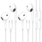 Lot de 2 �couteurs filaires usb - c pour iphone 16 / 15 / plus / pro / pro max �couteurs intra - auriculaires ...