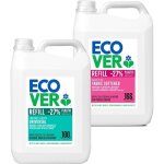 Ecover - pack lessive universelle 5 l + assouplissant 5 l - 10 l - chvrefeuille & jasmin + fleur de ...