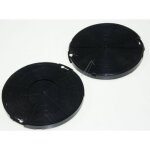 Lot de 2 filtres � charbon pour hotte faber - diam�tre 151mm - epaisseur 165mm - entraxe de fixation ...