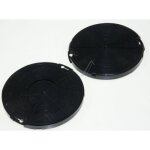 Lot de 2 filtres � charbon pour hotte faber 5403012 - diam�tre 151mm �paisseur 165mm entraxe de fixation ...