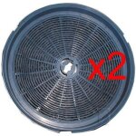 Lot de 2 filtres a charbon hotte glem airlux cr300