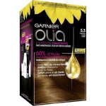 Coloration permanente - garnier - olia - châtain clair doré 5. 3 - sans ammoniaque - lot de 2 Coloration permanente - garnier - olia - châtain clair doré 5. 3 - sans ammoniaque - lot de 2