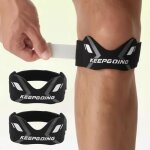 Lot de 2 les genouill�res r�glables conviennent � lentra�nement � la course � pied et aux probl�mes de ...