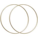 Lot de 2 grands cercles m�talliques dor� ancien diam. 50 cm pour abat - jour anneaux epoxy attrape r�ves ...