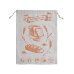 Lot de 2 grands sac a pain cire abeille en linsacs a pain tissu avec cordon de serrage stockage alimentaire ...