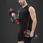 Lot de 2 halteres poids reglable 20kg 2 en 1 kit de halteres multifonction pour fitness a domicile et ... Lot de 2 halteres poids reglable 20kg 2 en 1 kit de halteres multifonction pour fitness a domicile et ...