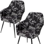 Lot de 2 housses de chaise de salle � manger avec accoudoirs housse de chaise ergonomique housse de chaise ...