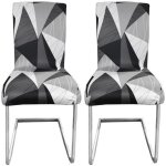 Lot de 2 housse de chaise salle  manger extensible universelle lavable couverture de chaise dcor htel ...