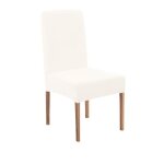 Lot de 2 housses de chaise en velours extensibles velvet housses de si�ge �lastiques lavables - pour ...
