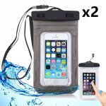 Lot de 2 housse etui pochette etanche pour téléphone iphone xiaomi redmi samsung oppo huawei sony Lot de 2 housse etui pochette etanche pour téléphone iphone xiaomi redmi samsung oppo huawei sony
