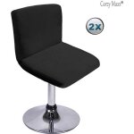 Lot de 2 housses de tabouret de bar avec dossier extensible pour chaise de salle à manger pivotante et ... Lot de 2 housses de tabouret de bar avec dossier extensible pour chaise de salle à manger pivotante et ...