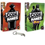 Lot de 2 jeux code names vf : codenames + codenames duo - jeu de soci�t� pour enfants et adultes
