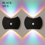 Lot de 2 lampe led rechargeable usb aimant� applique murale d�tecteur de mouvement veuilleuse sans fil ...