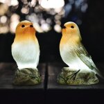 Lot de 2 lampes solaires à led en forme doiseau - décoration de jardin - Étanche - pour lextérieur et ... Lot de 2 lampes solaires à led en forme doiseau - décoration de jardin - Étanche - pour lextérieur et ...