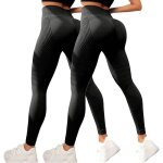 Lot de 2 legging anti cellulite femme compression 3d minceur leggings push up femme taille haute push ...