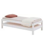 Lot de 2 lits superposables rino 80 x 190 cm lits simples 1 place couchage dappoint en pin massif lasuré ... Lot de 2 lits superposables rino 80 x 190 cm lits simples 1 place couchage dappoint en pin massif lasuré ...