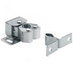 Loqueteaux à pression - hettich - lot de 2 - acier zingué - l. 28 x l. 33 mm Loqueteaux à pression - hettich - lot de 2 - acier zingué - l. 28 x l. 33 mm