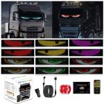 Lot de 2 lumi�re pour yeux de diable pour voitures - yeux led pour camions - fen�tre de voiture diy - ...