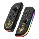 Lot de 2 manettes de jeu sans fil joy - con pour nintendo switch noir manette jeux jeu video console ...