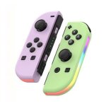 Lot de 2 manettes de jeu sans fil joy - con pour nintendo switch oled multicolore manette jeux video ...