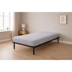 Lot de 2 matelas 80x190 + sommiers d�mont�s + pieds + 2 prot�ges matelas offerts - hauteur 19 cm - soutien ...