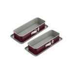 Lot de 2 moules � cakes � charni�re - dr oetker - back - liebe bicolor - 30 cm