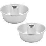 Lot de 2 moules  gteaux en alliage daluminium pour savarin et donut - pour la cuisson de la mousse ...
