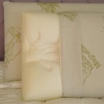 Lot de 2 oreillers 40x60 cm mémoire de forme déhoussable par zip Lot de 2 oreillers 40x60 cm mémoire de forme déhoussable par zip