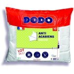 Lot de 2 oreillers anti - acariens 50x70 cm - 100% polyester - dodo