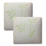 Alpes blanc - lot de 2 oreillers 60x60 cm m�moire de forme visco - soutien cervical anti - allergique ...