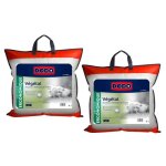 Lot de 2 oreillers dodo ergonomiques  mmoire de forme - 60x60 cm - vegetal
