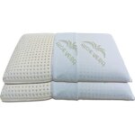 Lot de 2 oreillers latex 70x40 h12cm - déhoussable par zip - adaptèe pour tout dormeur Lot de 2 oreillers latex 70x40 h12cm - déhoussable par zip - adaptèe pour tout dormeur