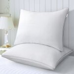 Lot de 2 oreillers volumineux 50x70 cm blanc - doux et confortable - antiacarien et hypoallerg�nique