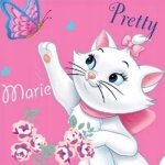 Serviette pour le visage - disney - marie - 30x30 cm - coton - enfant Serviette pour le visage - disney - marie - 30x30 cm - coton - enfant