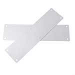 Lot de 2 plaques de propret� porte en acier inoxydable pour �viter les dommages - installation facile ...