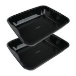 Lot de 2 plats à four en acier émaillé 40 x 34 cm fm professional barbecue Lot de 2 plats à four en acier émaillé 40 x 34 cm fm professional barbecue