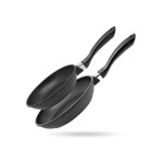 Lot de 2 po�les 24 cm et 28 cm sans pfas elo alucast