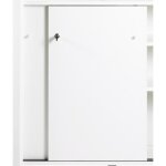 Portes coulissantes - snack134 - blanc - l 49 x h 76. 5 cm - 2 portes avec serrure - �co - con�u