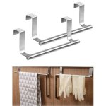 Lot de 2 porte torchon cuisine - porte serviette porte en inox - sans percer - pour cuisine et la salle ... Lot de 2 porte torchon cuisine - porte serviette porte en inox - sans percer - pour cuisine et la salle ...
