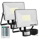 Lot de 2 projecteur led extérieur detecteur de mouvement30w spot led extérieur de détecteur 6000k ip66 ... Lot de 2 projecteur led extérieur detecteur de mouvement30w spot led extérieur de détecteur 6000k ip66 ...